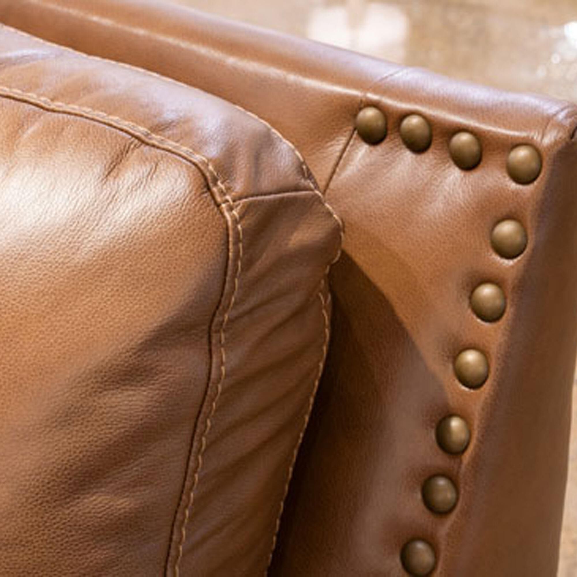 Ashley Saonara Stationary Loveseat in Amber