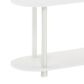 HOMLUX Turn-N-Tube 2-Tier Oval Side Display Rack in White and Virgin White, , large