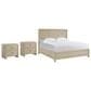 Universal Furniture Oasis Queen Platform Bed with Two Nightstands in Dockside, , large
