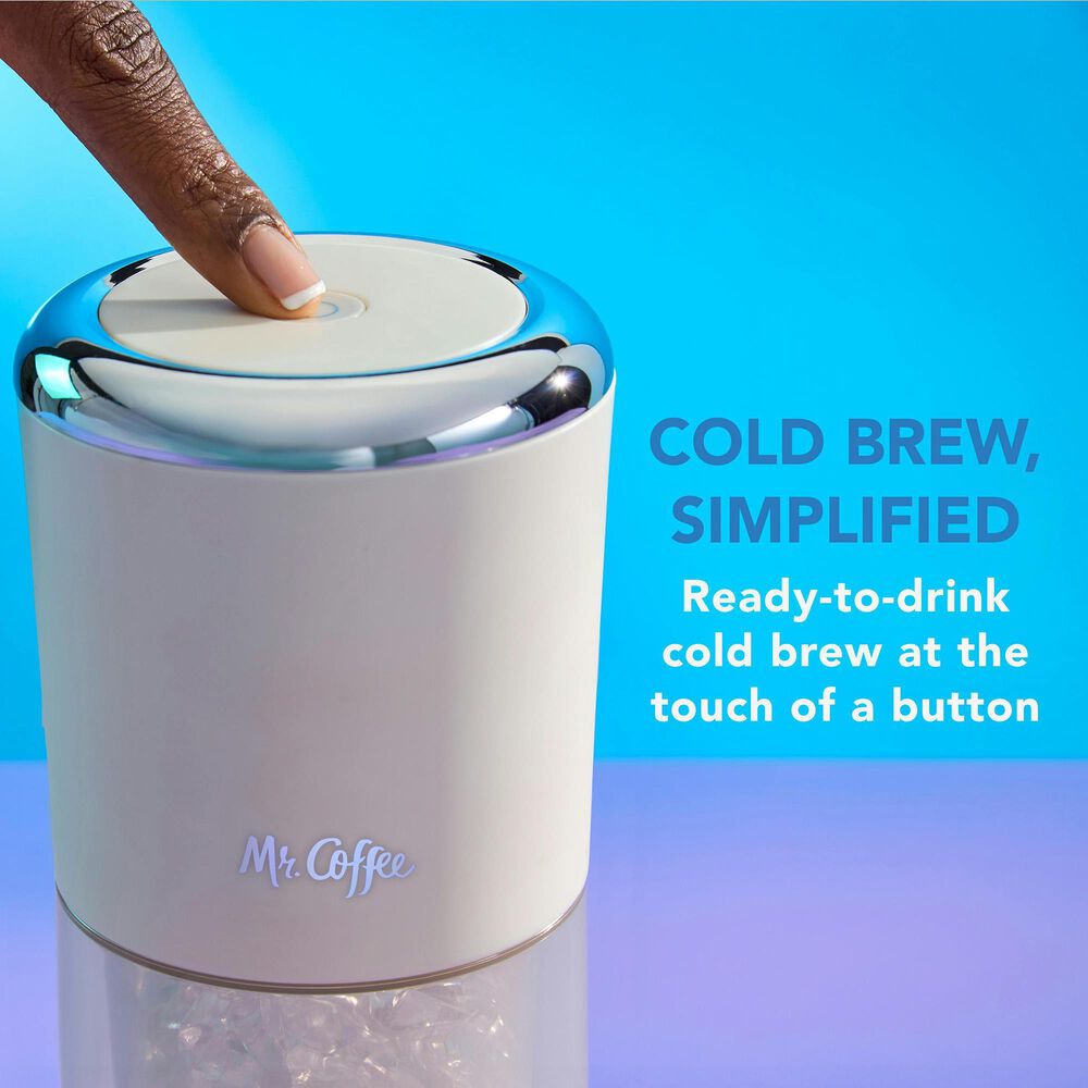 Mr. Coffee 13 Oz Express Cold Brew Coffee Maker in Oat Milk, , large