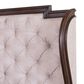 Belle Furnishings Provence Park 4-Piece Queen Upholstered Shelter Bedroom Set in Chateau Brown, , large