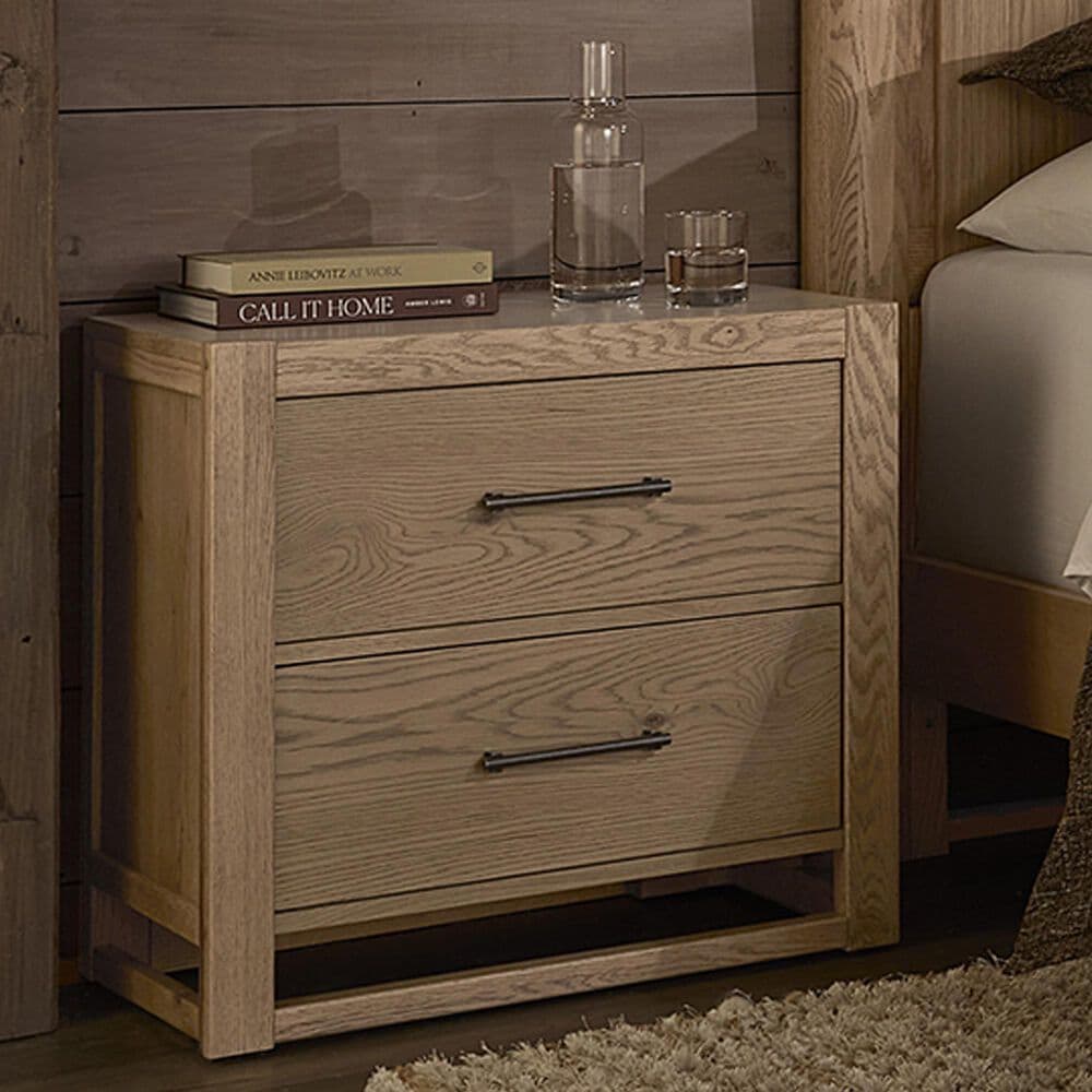 Viceray Collections Lodge and Loft 2-Drawer Nightstand in Blond Oak, , large