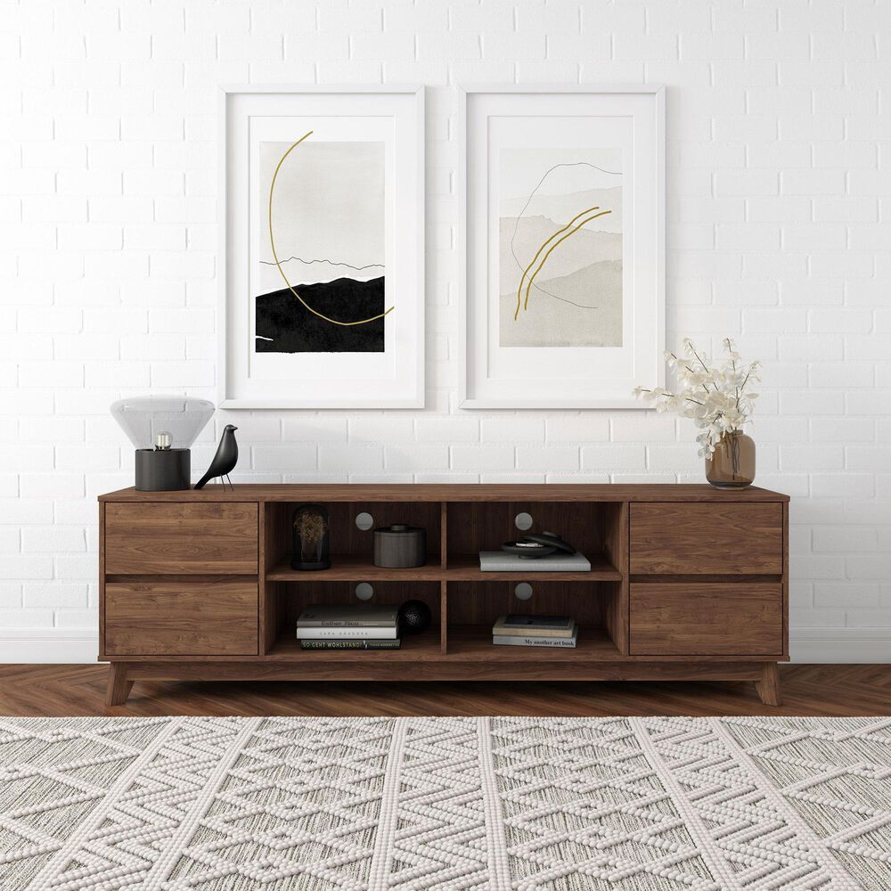 CorLiving Hollywood TV Stand in Brown, , large