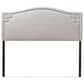 Baxton Studio Aubrey Full Upholstered Headboard in Greyish Beige, , large