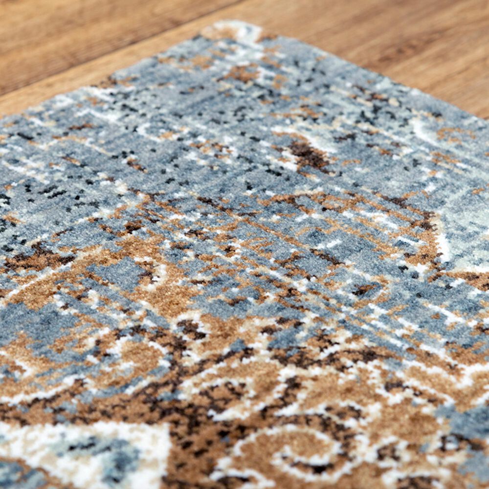 RIZZY Elite 10&#39; x 13&#39; Gray, Denim and Brown Area Rug, , large