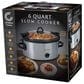 Complete Cuisine 6 Qt Oval Slow Cooker in Stainless Steel, , large