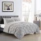 Jiangsu Royal Home Pintucked 3-Piece Full/Queen Comforter Set in Gray, , large