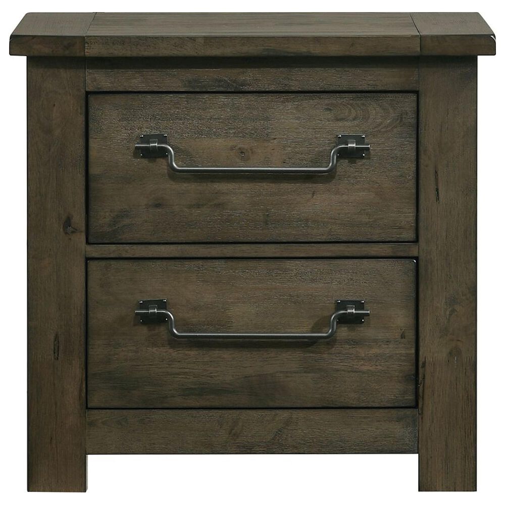 Mayberry Hill Maverick 2-Drawer Nightstand in Grey, , large