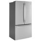GE Appliances 23.1 Cu. Ft. Counter Depth French Door Refrigerator in Stainless Steel, , large