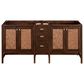 James Martin Vanities Addison 72" Double Bathroom Vanity in Mid-Century Acacia with 3 cm Parisien Bleu Quartz Top and Rectangular Sinks, , large