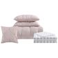 Pem America Arrow Pleated 8-Piece Full Bed in a Bag in Blush, , large