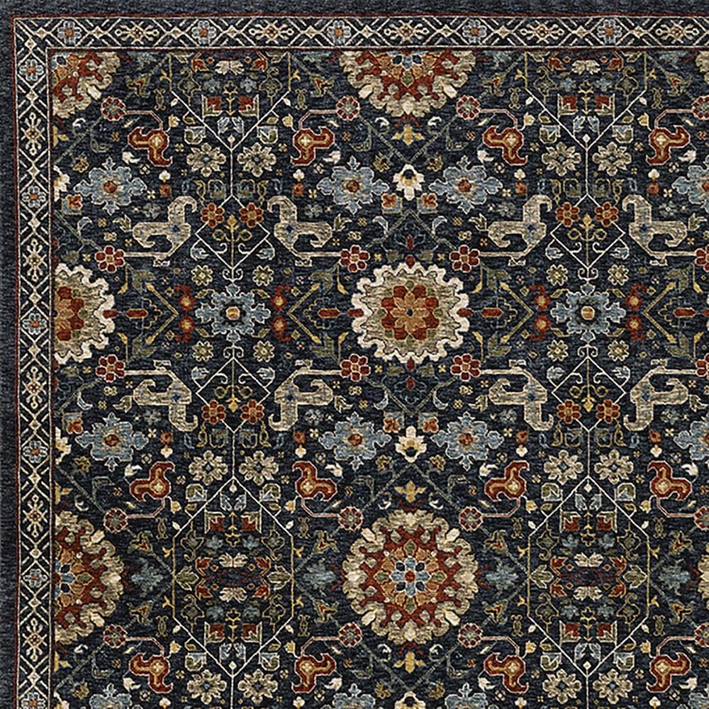 Oriental Weavers Aberdeen Floral 3&#39;3&quot; x 5&#39; Blue Area Rug, , large