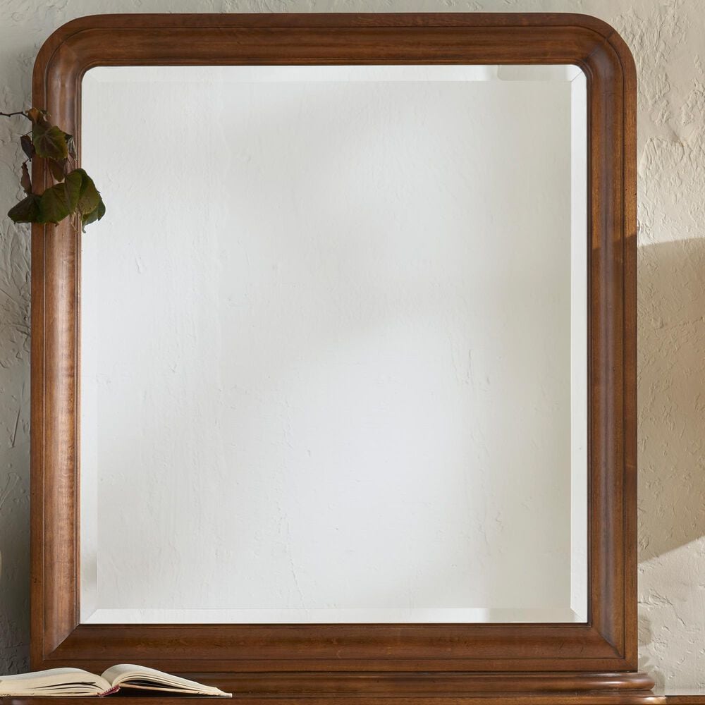 Universal Furniture New Low Dresser Mirror in Cognac, , large