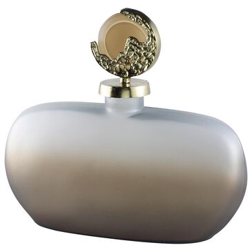 Ashley Acario 11.75" Jar in Taupe and Gold, , large