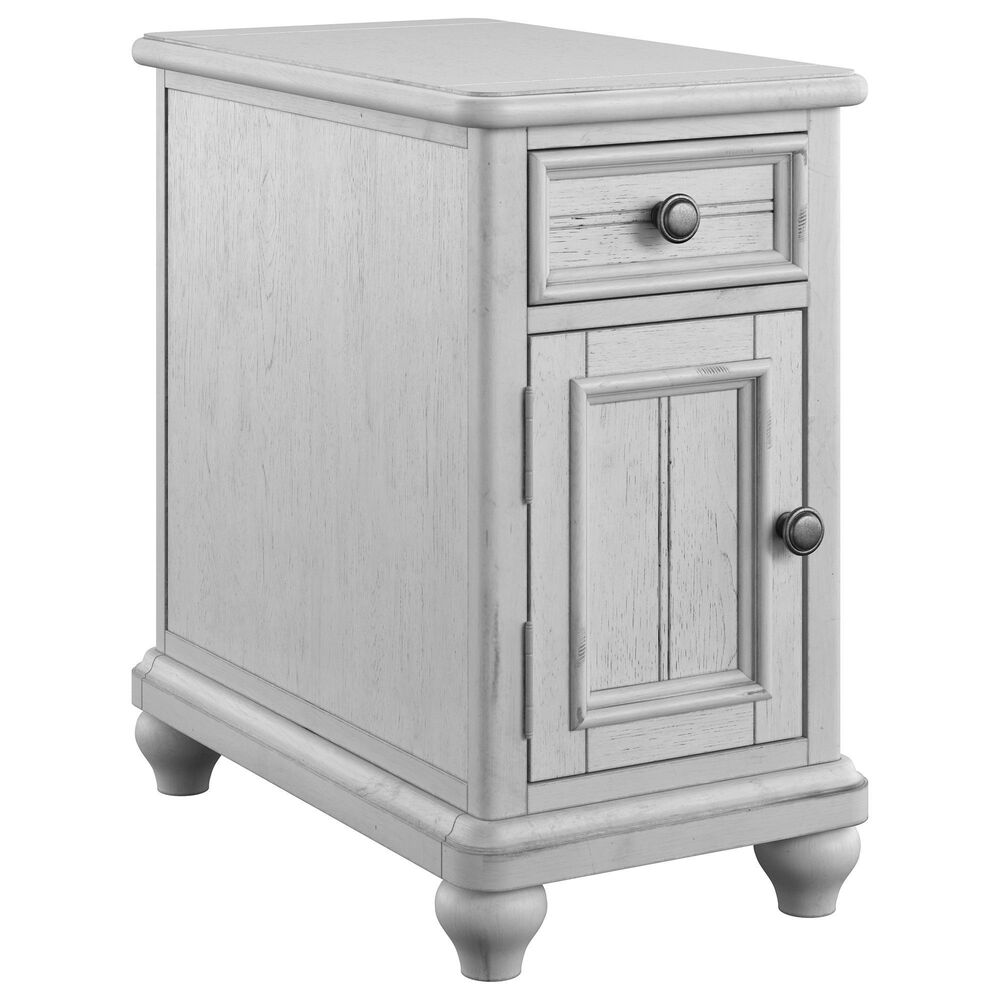Golden Wave Furniture New Haven Chairside Table in Oyster Shell, , large