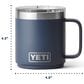 YETI Rambler 10 Oz DuraSip Ceramic Lining Mug with MagSlider Lid in Wetlands Camo, , large