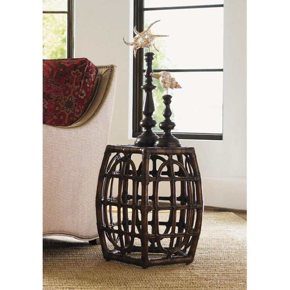 Tommy Bahama Home Royal Kahala Oval Reef Accent Table in Golden Tortoise Shell, , large