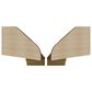 Dayton Bradley 2-Piece Cubicle Section Desk in Rustic Brown/Yellow, , large