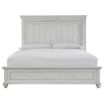 Signature Design by Ashley Kanwyn Queen Panel Bed in Distressed Whitewash, , large