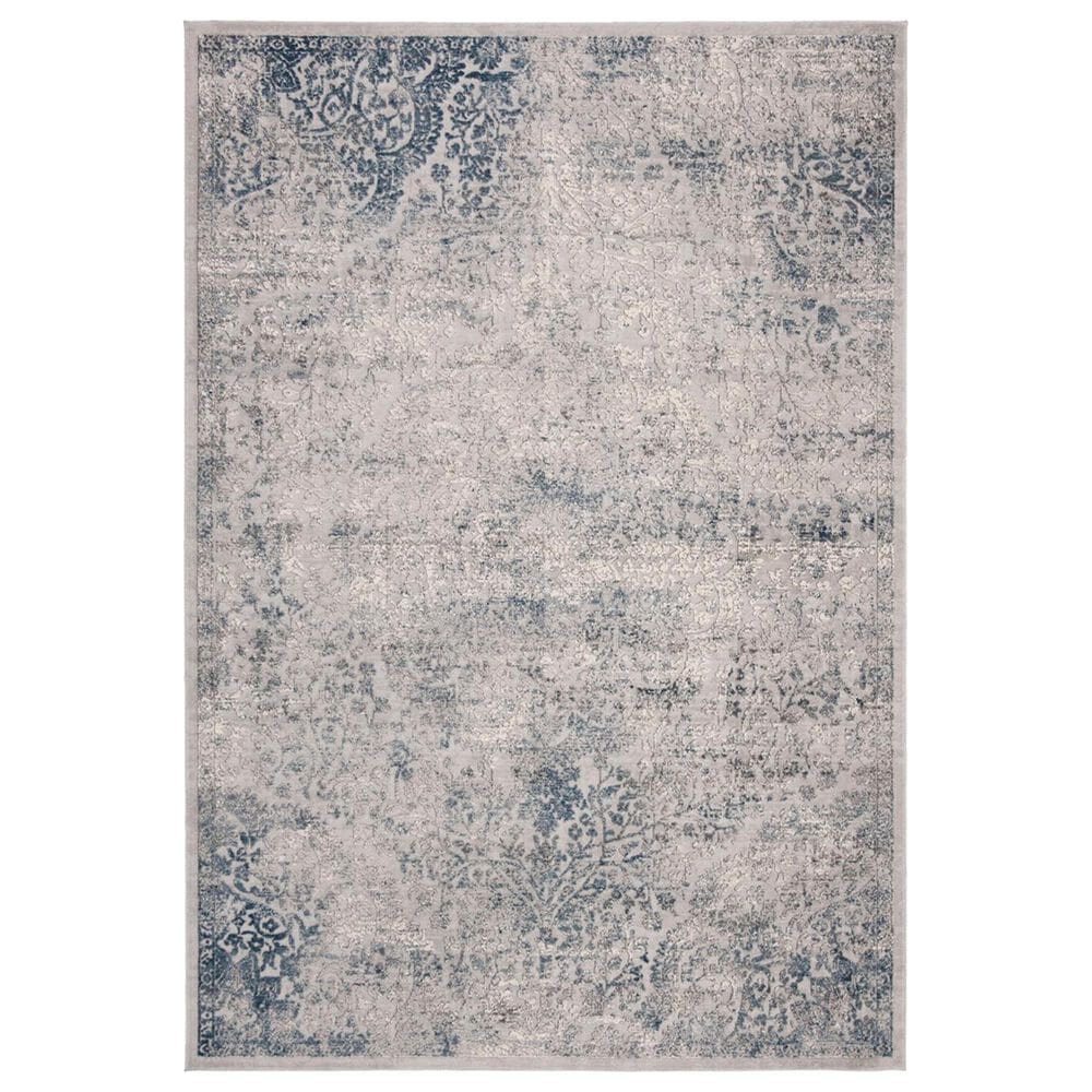 Safavieh Invista 4" x 6" Grey and Blue Area Rug, , large