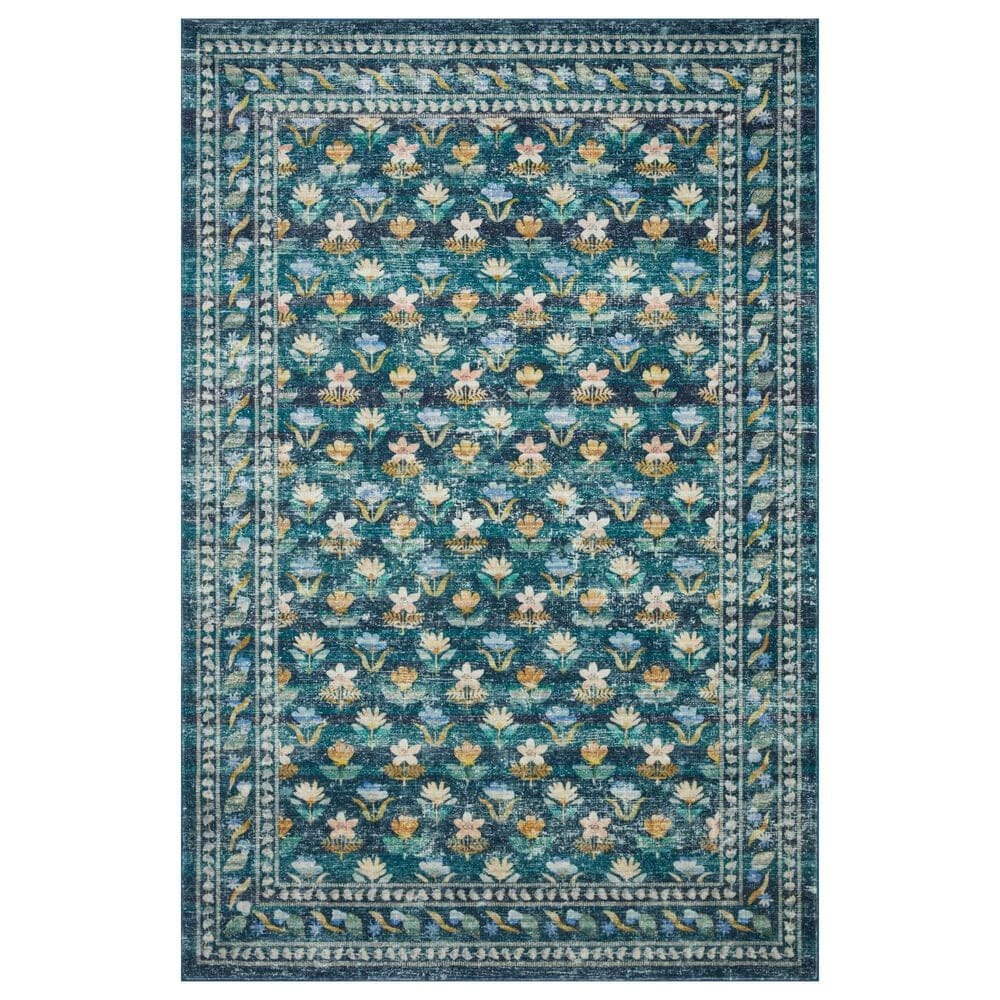 Rifle Paper Co. x Loloi Courtyard 2"3" x 3"9" Hadley Emerald Area Rug, , large