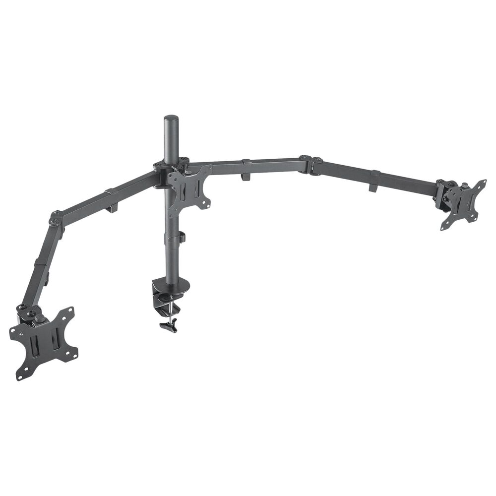 Manhattan LCD Triple Monitor Mount with Center Mount and Double-Link Swing Arms, , large