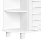 RiverRidge Home Brookfield 1-Door Floor Cabinet with Side Shelves in White, , large