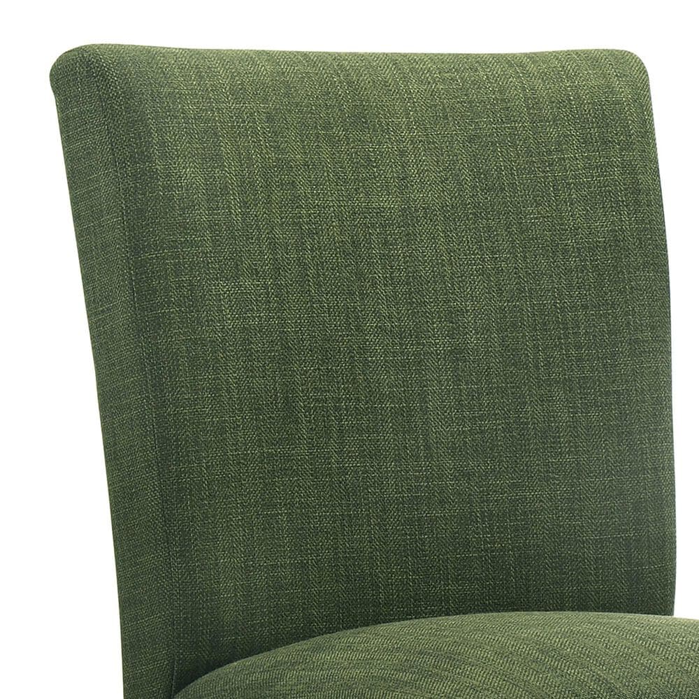Coaster Paxton Counter Chair with Green Upholstery in Warm Brown, , large