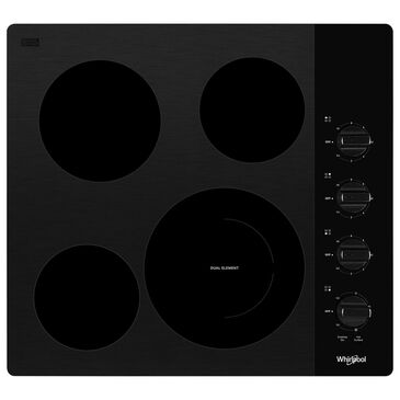 Whirlpool 24" Electric Ceramic Glass Cooktop in Black, , large