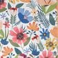 Werkshoppe Field of Flowers All Purpose Towel in Blue and Multicolor (Set of 4), , large