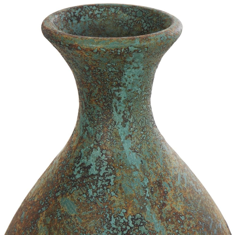 Maple and Jade 31&quot; Antique Style Decorative Vase in Weathered Green, , large