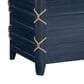 Linon Home Decor Brosnan Rope Cedar Chest in Blue, , large
