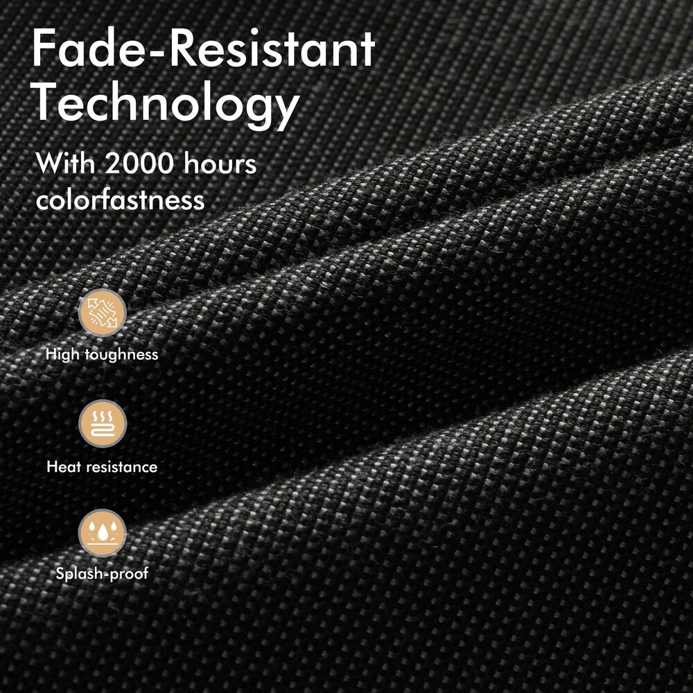 HOMLUX 6-Piece Patio Conversation Set in Black, , large