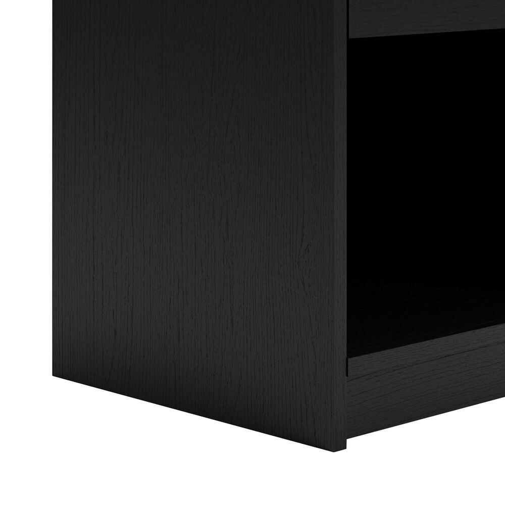 Ashley Finch 1-Drawer Nightstand in Matte Black, , large