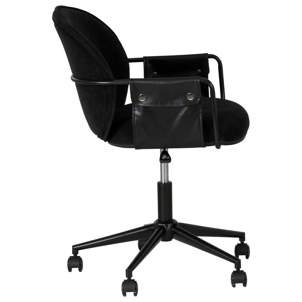 Linon Home Decor Karri Office Chair in Black, , large