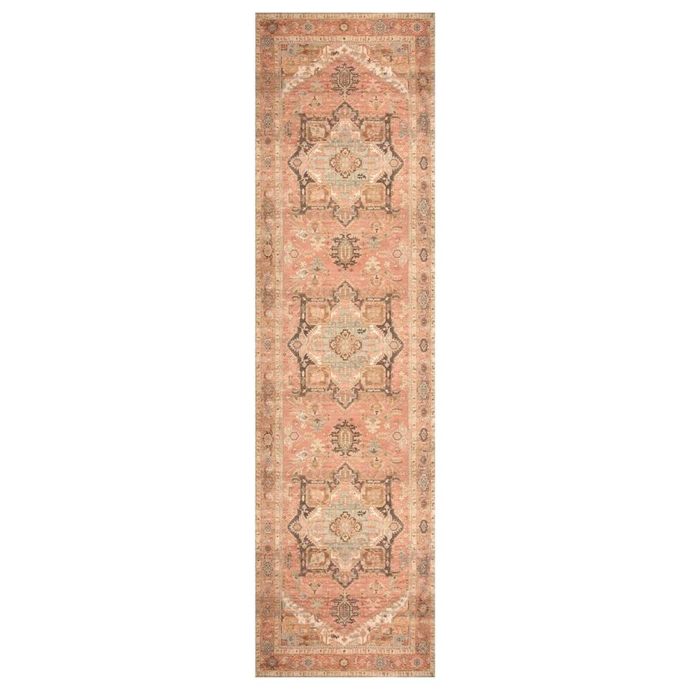 Nourison Vintage Washables Coral and Multicolor 2" x 6" Runner, , large