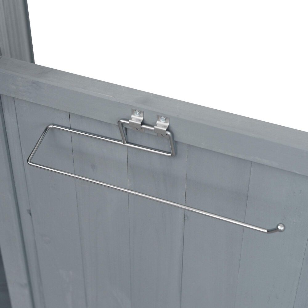 HOMLUX 39" Outdoor Kitchen Island with Stainless Table Top in Grey Blue, , large