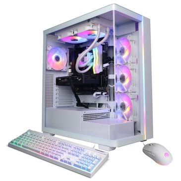 CyberPowerPC Gamer Supreme Gaming Desktop | AMD Ryzen 7 8700F - 32GB RAM - AMD Radeon RX 9060 XT Graphics - 2TB SSD in White, , large