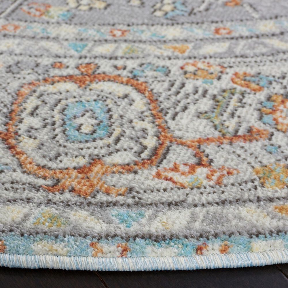 Safavieh Aria 6&#39;7&quot; Round Beige and Gray Area Rug, , large