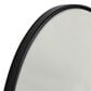 Flair Industries 30" Arched Aluminum Wall Mirror in Black, , large