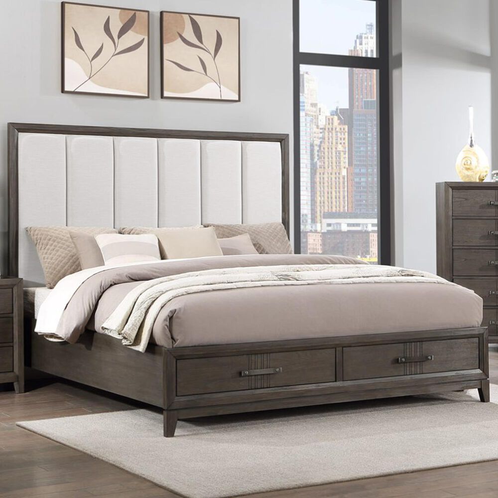 New Heritage Design Landon Queen Storage Bed in Walnut, , large