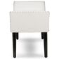 Baxton Studio Tamblin Ottoman Bench in White, , large