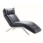 Nicoletti Calia Sofas Madame Leather Chaise in Black, , large