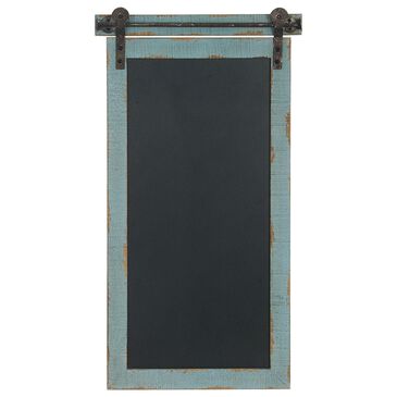 Maple and Jade 29" x 16" Farmhouse Chalkboard Wall Decor in Blue, , large