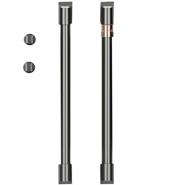 Cafe Handle and Knob Kit for Single Wall Oven in Brushed Black, , large