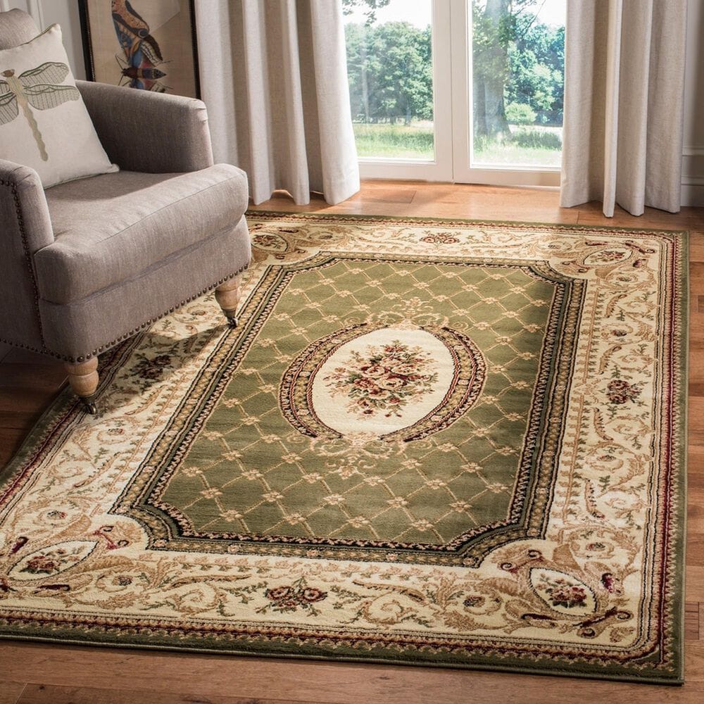 Safavieh Lyndhurst LNH223 8&#39; x 11&#39; Sage and Ivory Area Rug, , large