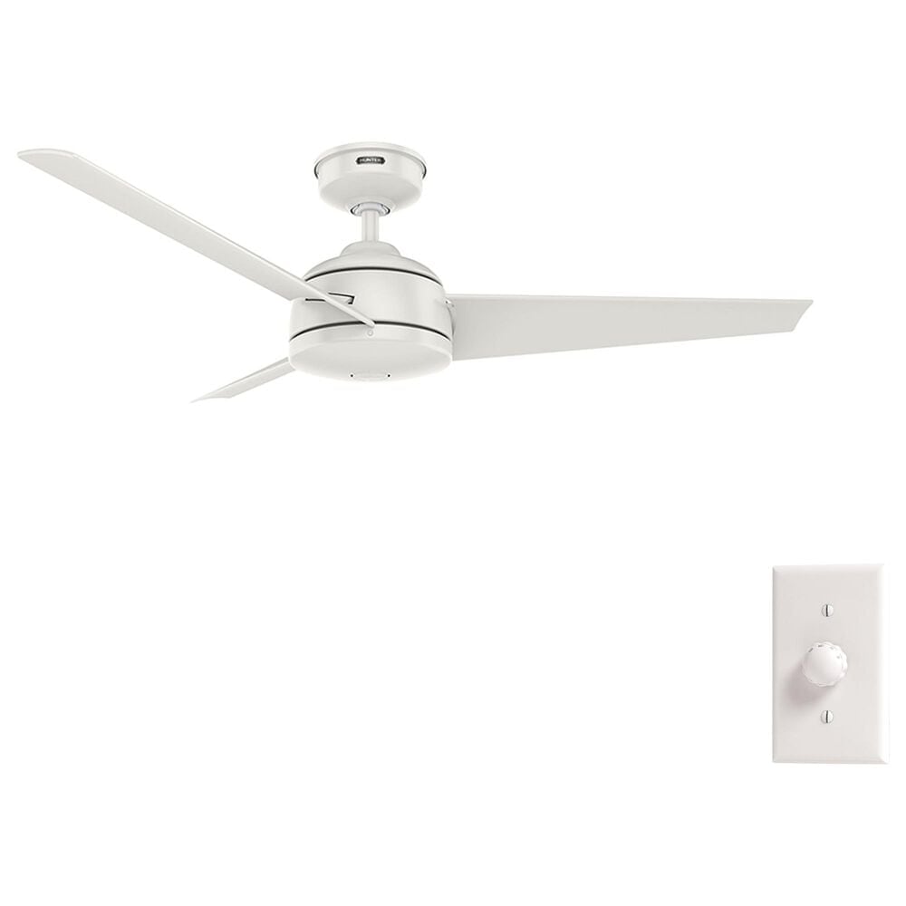 Hunter Trimaran 52&quot; Outdoor Ceiling Fan in Fresh White, , large
