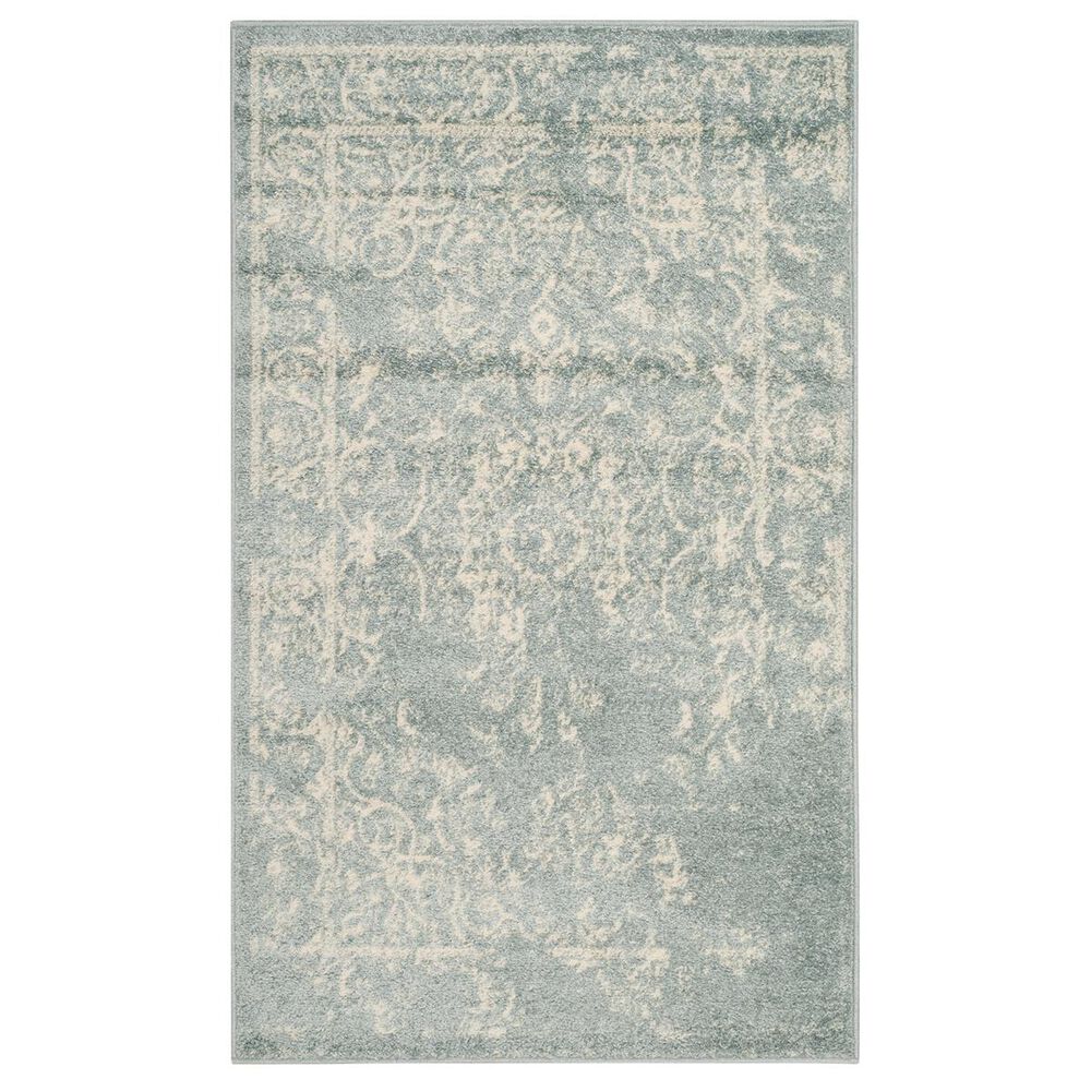 Safavieh Adirondack ADR101T-3 3" x 5" Slate/Ivory Area Rug, , large