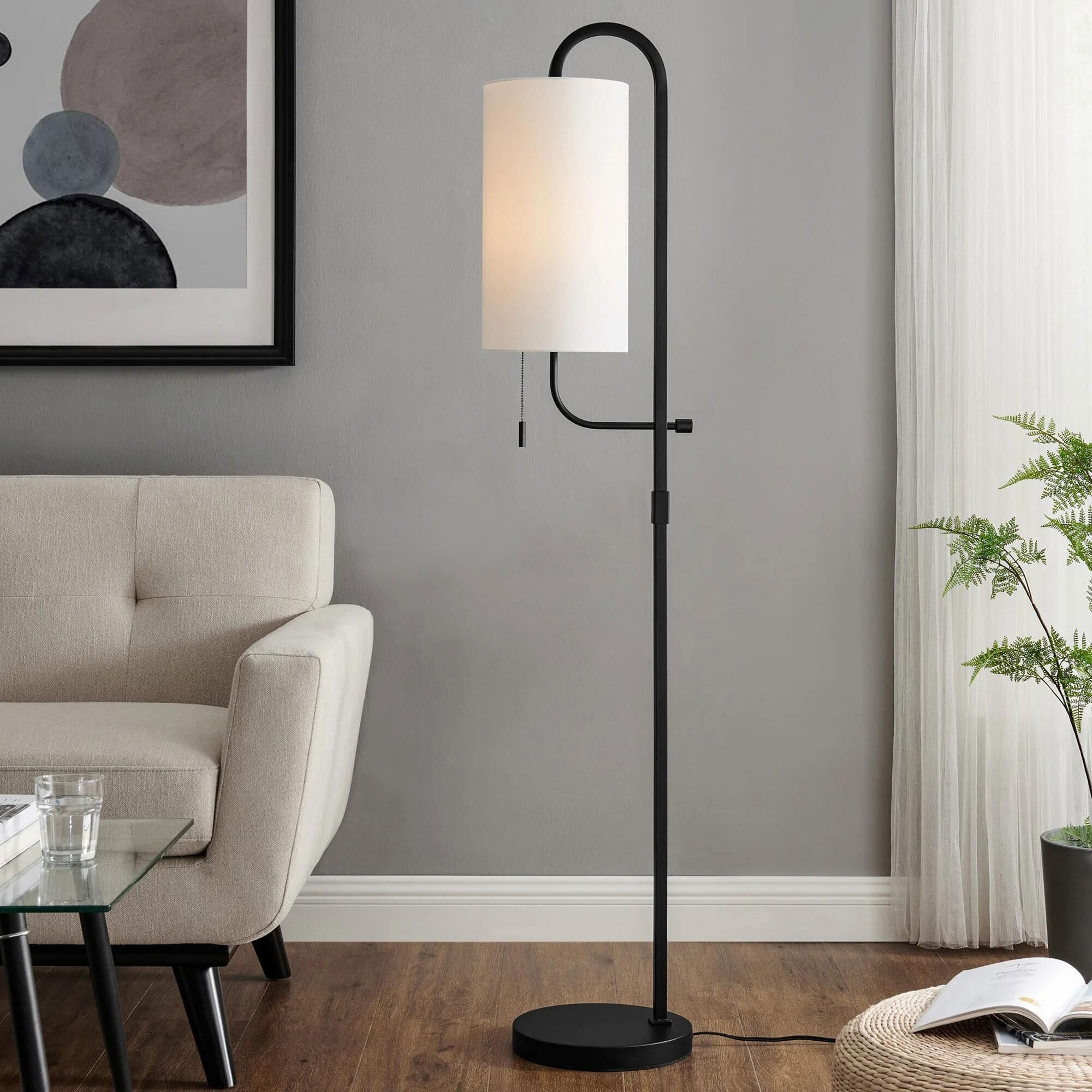 Large black floor lamp outlet