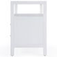 Butler Specialty Company Nora 2-Drawer Wide Nightstand with Open Shelf in Textured White, , large
